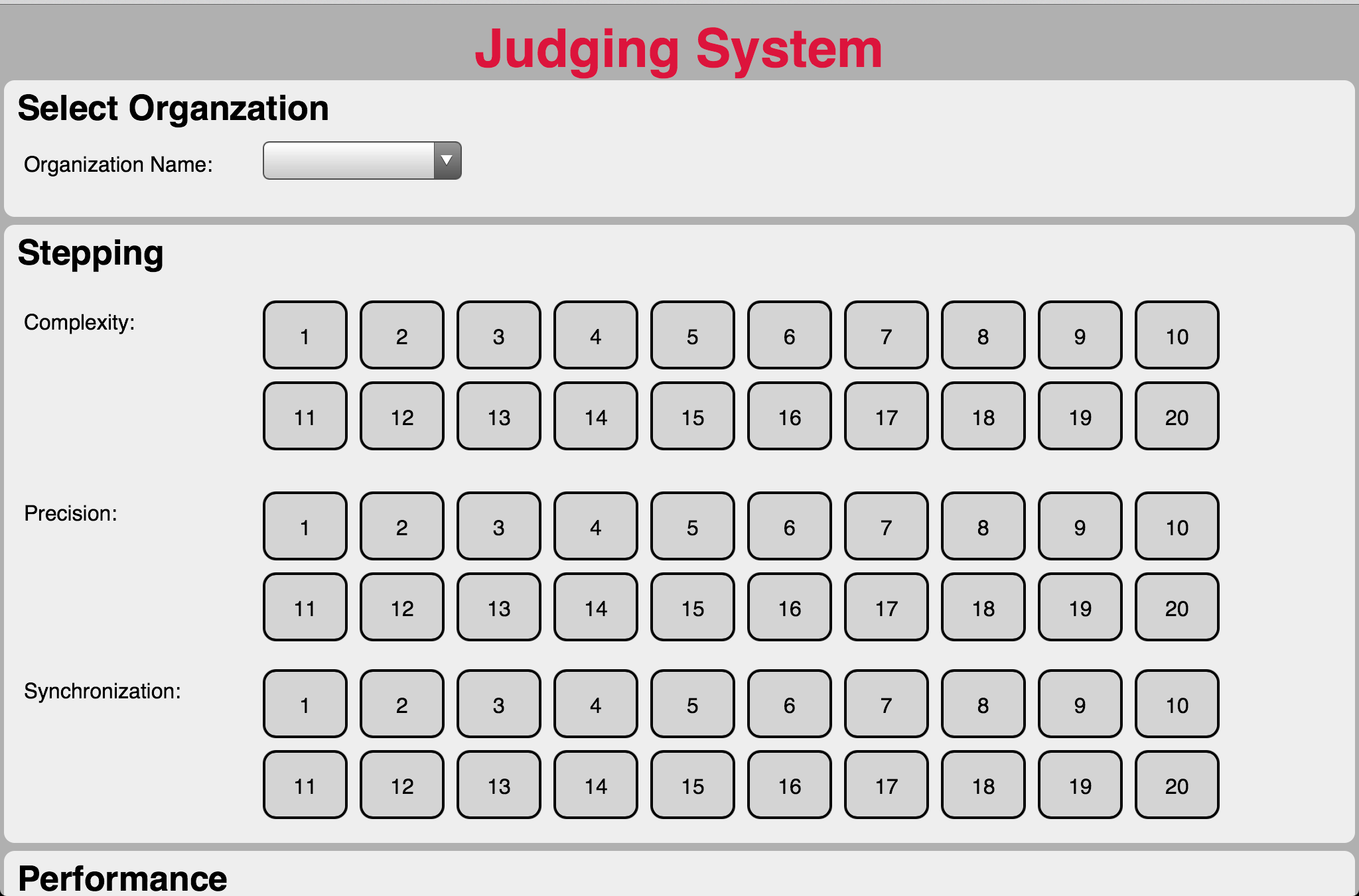 Judging System